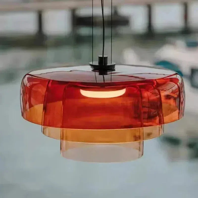 Photo inspiration: Visual Reference: Aurora Layered Glass Pendant Light
