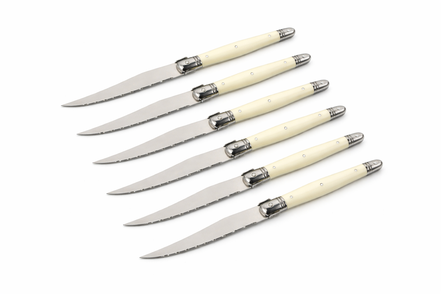 Ivory Laguiole Style Flatware Cutlery Set-Letifly Lights and Decor