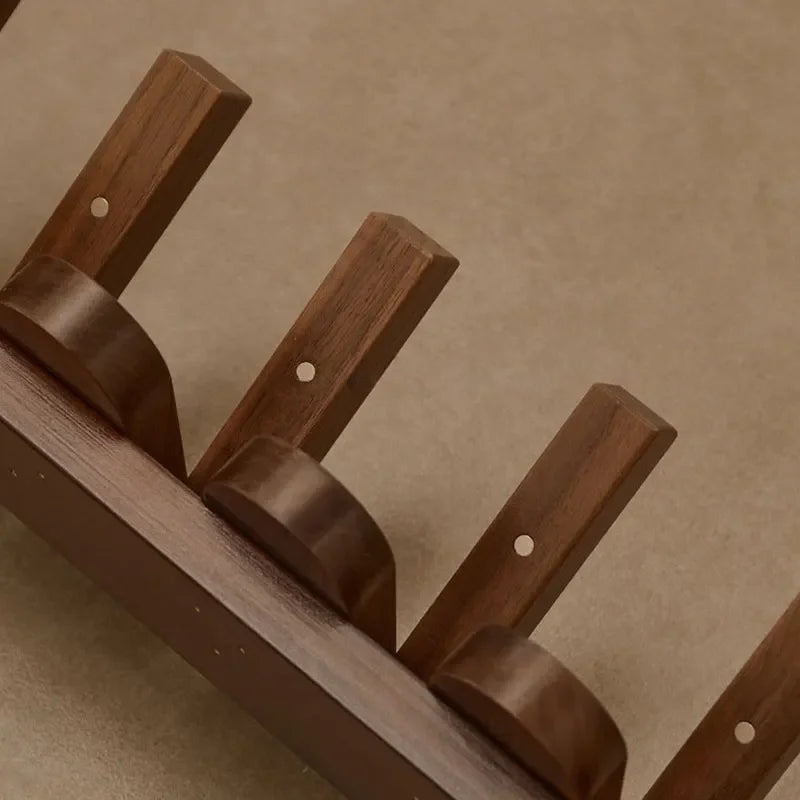 Walnut Wood Coat Rack
