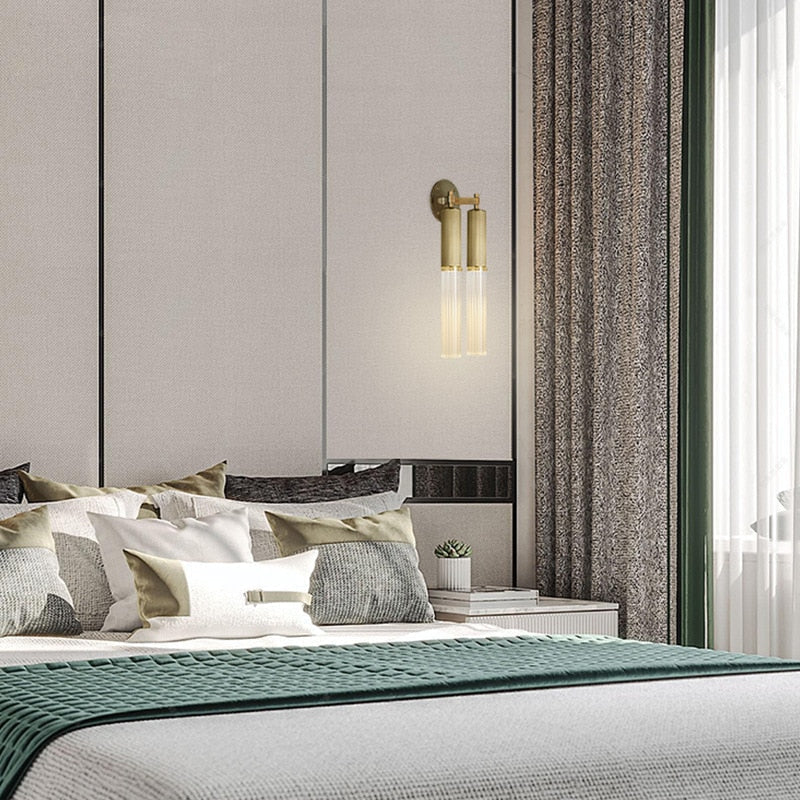 Brass Glass Wall/Pendant Lamp