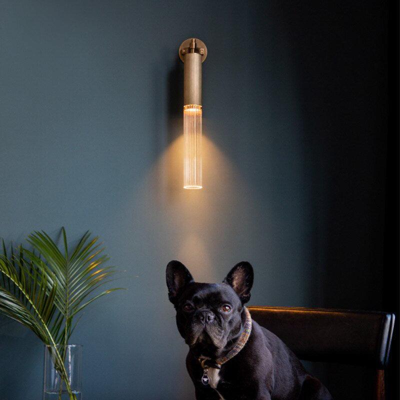 Brass Glass Wall/Pendant Lamp