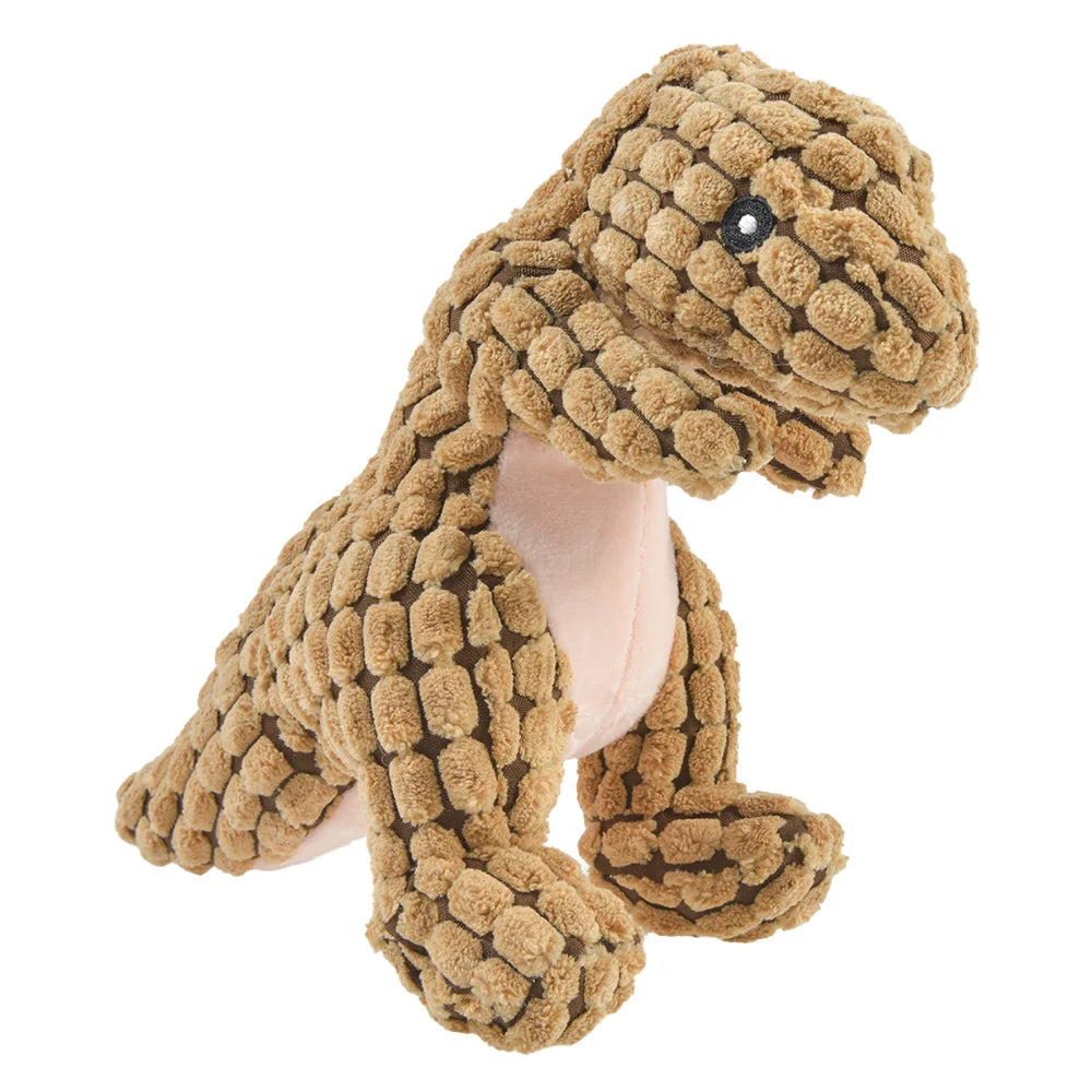Plush corduroy squeaky dog toy animal shape durable chew toy for puppies and dogs
