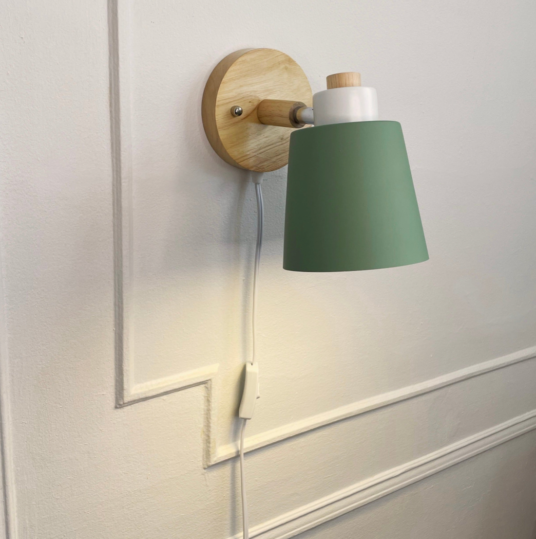 Rotating Reading Lamp with Plug - Final Sale