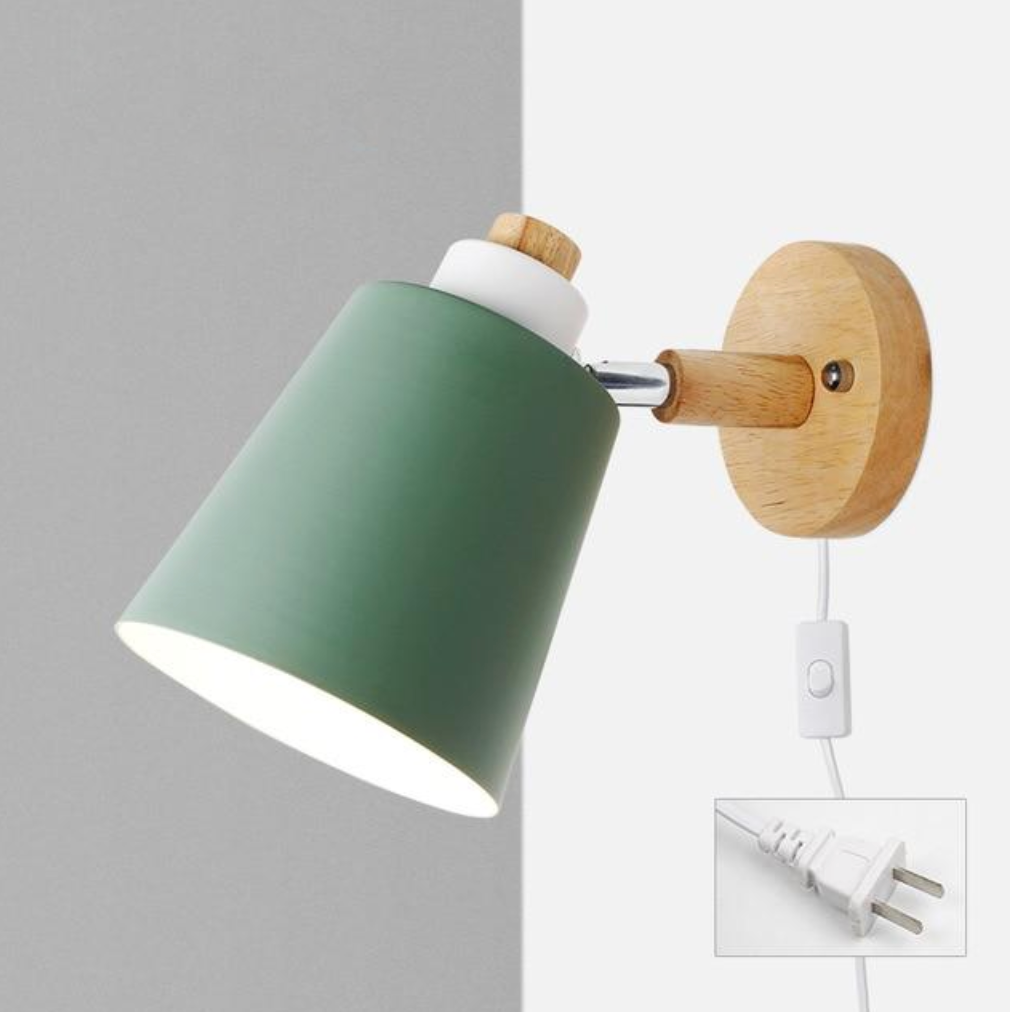 Rotating Reading Lamp with Plug - Final Sale