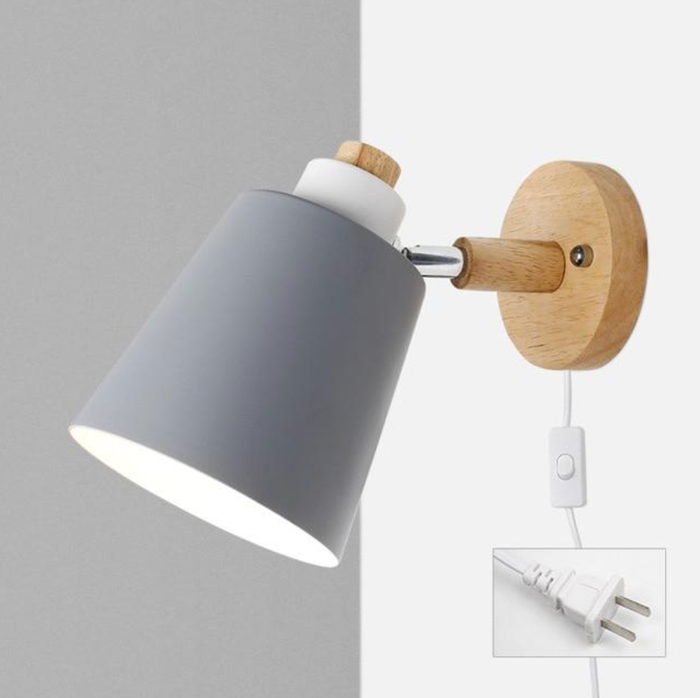 Rotating Reading Lamp with Plug - Final Sale
