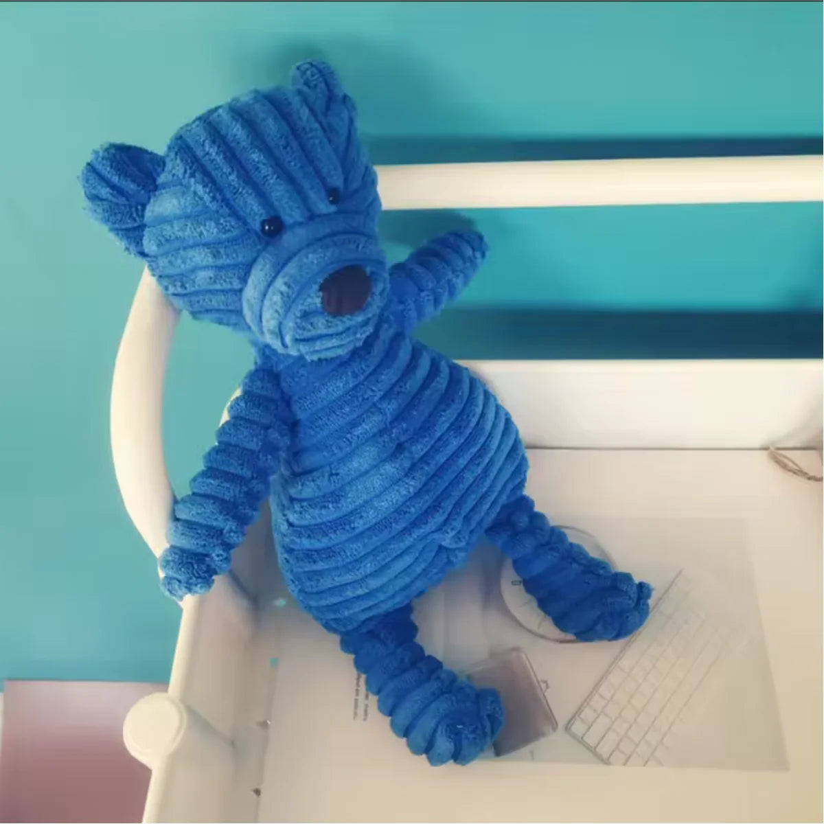 Plush Squeaky Bear Dog Toy – Soft Chew Toy for Small & Medium Dogs