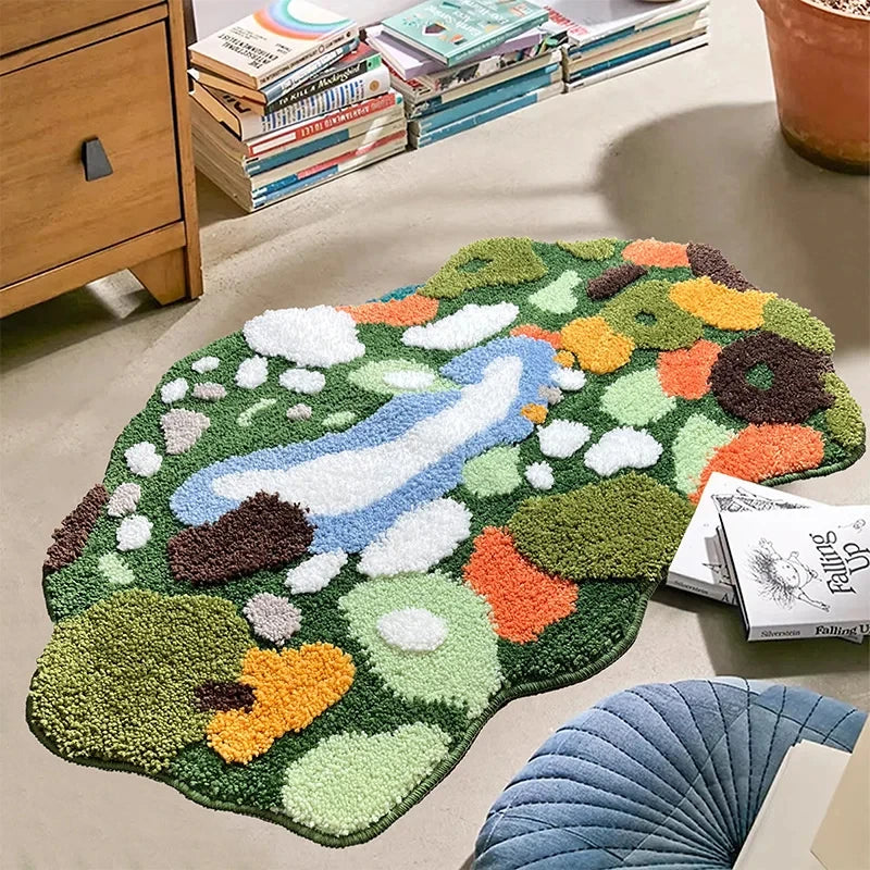 Verdant Meadow Lake Tufted Area Rug – Letifly Lights & Decor