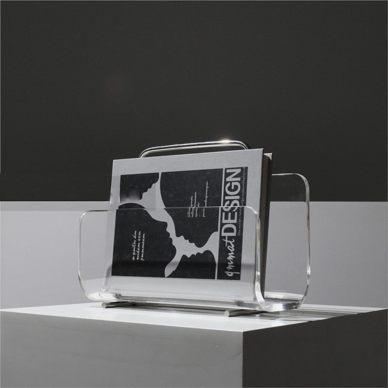 Ghost Silhouette Acrylic Magazine Rack & Portable Bookcase