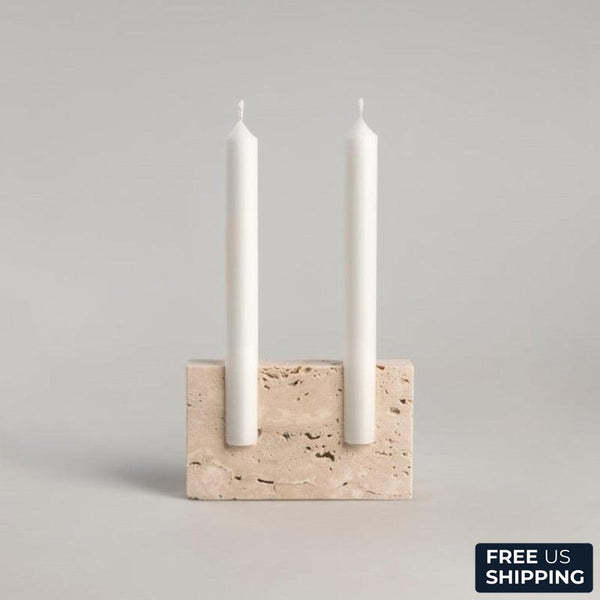 Cyprus Natural Stone Candle Holder