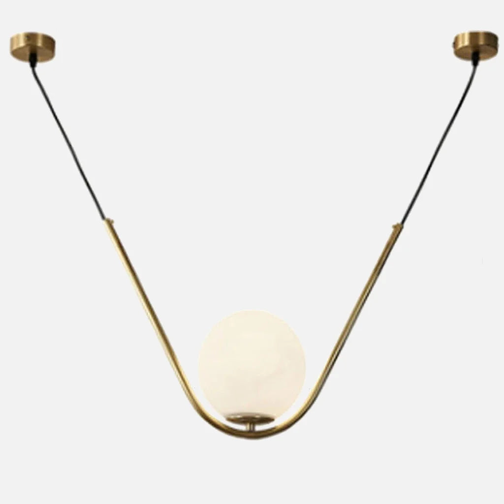Harmony Glass & Brass Pendant Light & Chandelier