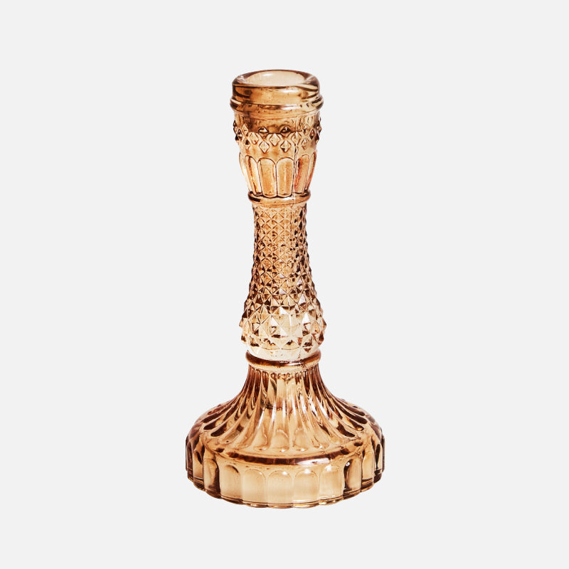Dame Vintage Glass Candle Holder