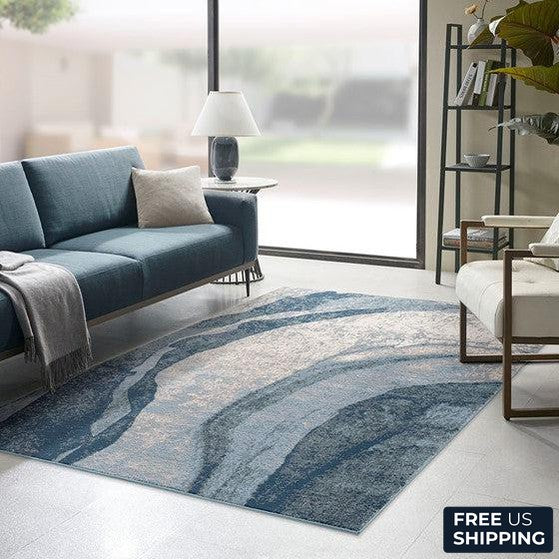 Grace Abstract Wave Area Rug