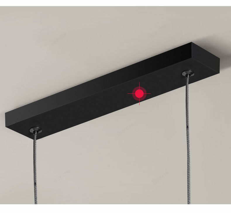 brass shadeless adjustable cable length LED hanging light