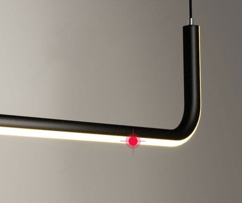 brass shadeless adjustable cable length LED hanging light