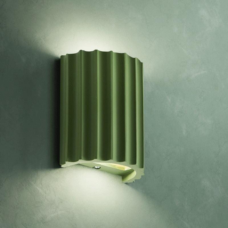 Fisar LED Wall Lamp textured resin and iron sconce 5.5x3.1x6.5 in G9 LED warm cool CCC certified