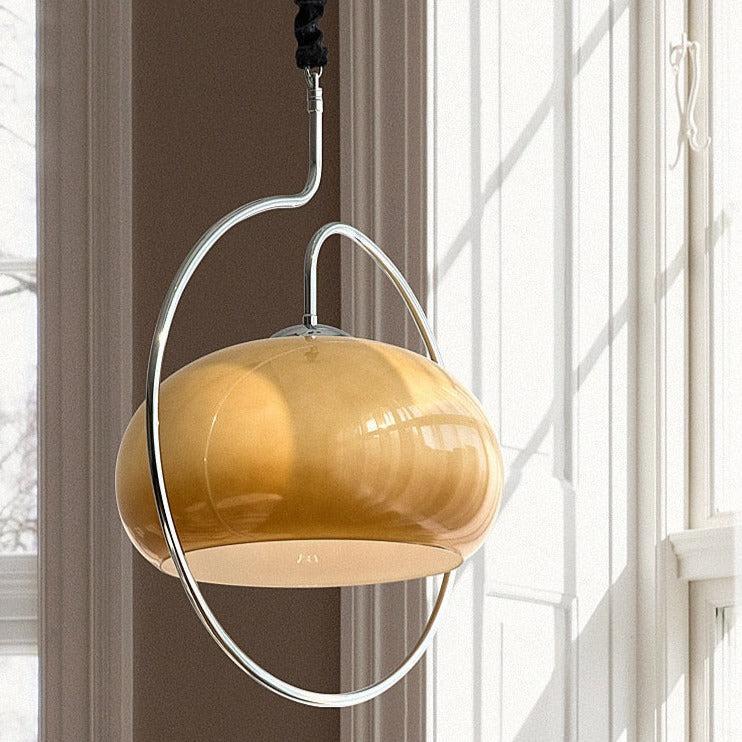 Elevate Your Space with Glass Chrome Mid Century Style Pendant