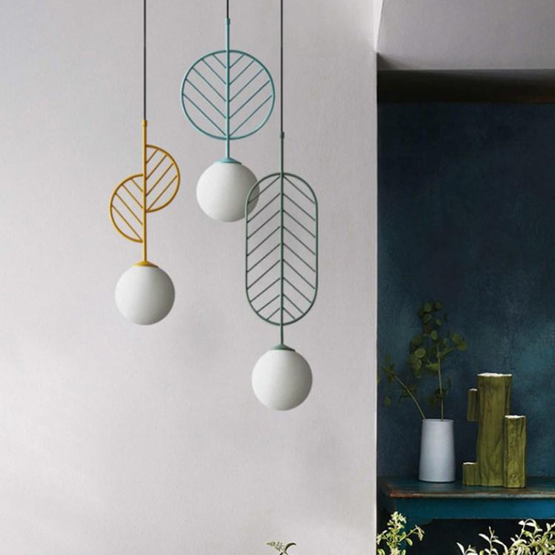 Led Hanglamp Living Room Leaves Pendant Light
