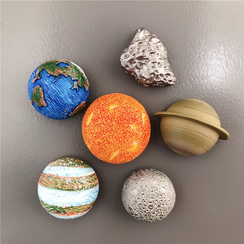 Magnetic Sticker Planet Design for Refrigerator Accesories