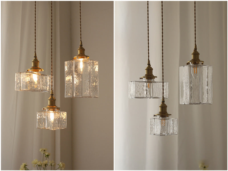 Pendant Glass Light Minimalist Creative Brass Lamp
