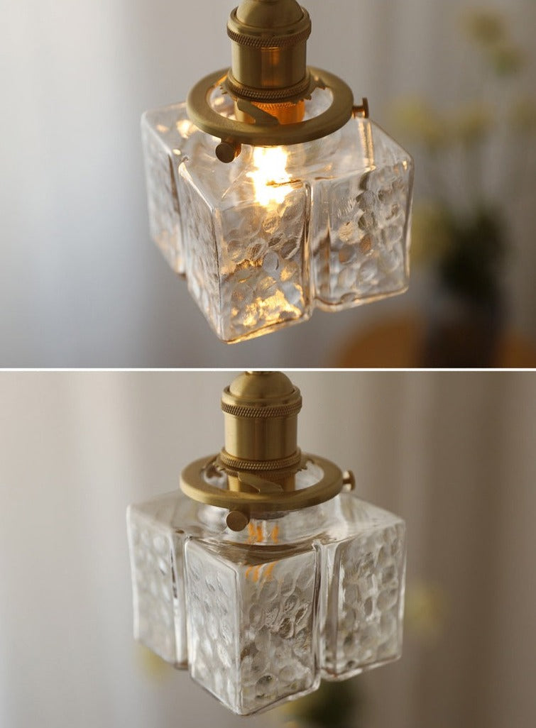 Pendant Glass Light Minimalist Creative Brass Lamp