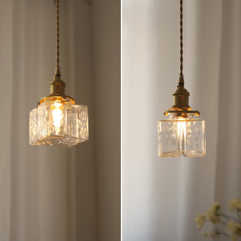 Pendant Glass Light Minimalist Creative Brass Lamp