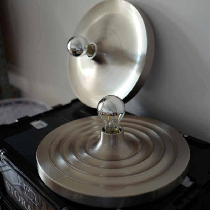 Metallic Wall Lamp Gold Black White Color Light