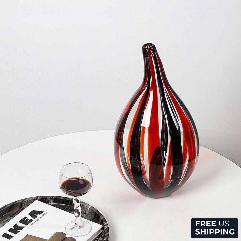 Tube Light Luxury Glass Vase