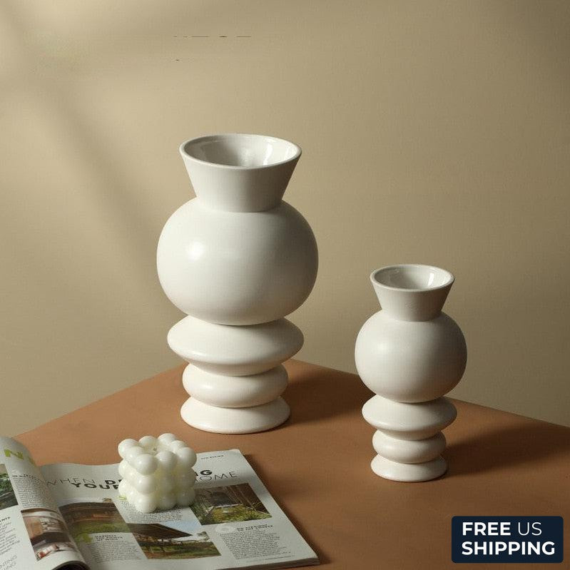 Modern Round Porcelain ceramic vase 