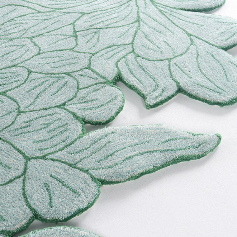 Green Leaves Floor Mat 