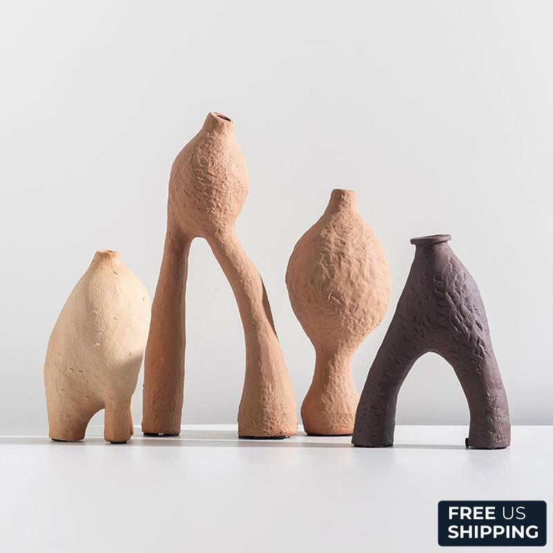 Humanoide Texture Ceramic Vase
