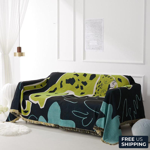 Jade Tiger Tapestry & Throw Blanket