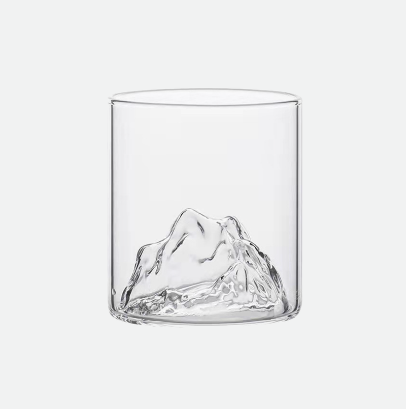 Iceberg Glass Cup & Coaster