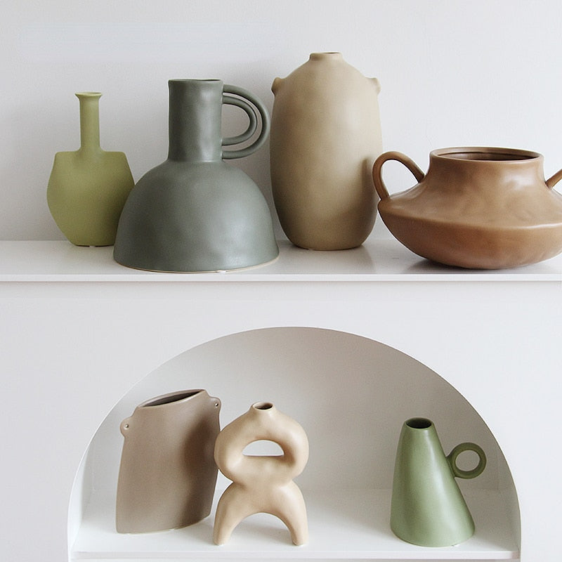 Discover Earth Tones Handmade Ceramic Vase: Organic Elegance and Unique  Craftsmanship