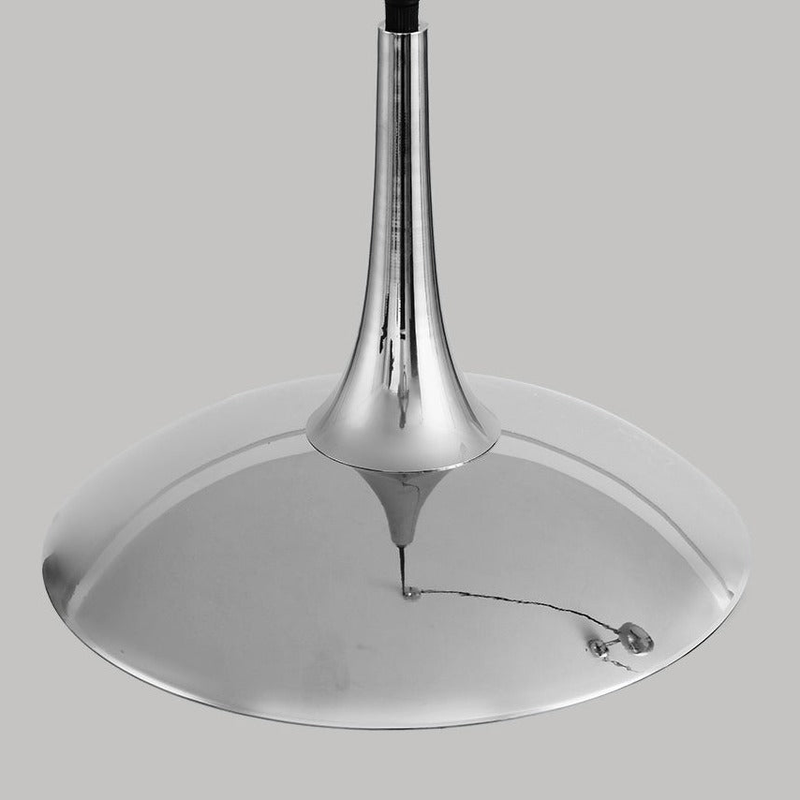 Creative Pendant Light Adjustable Shift Lamps Retro Mid Century Plated Silver