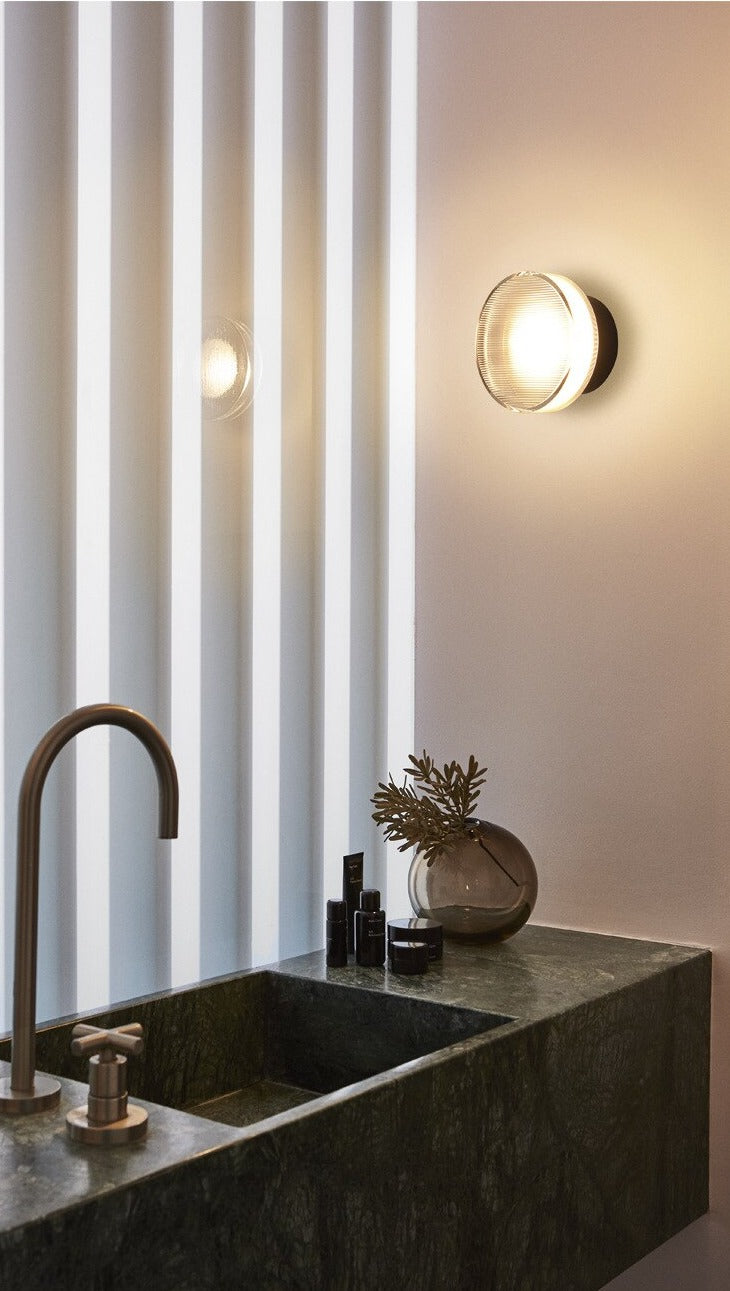 LED Wall Lamp Glass and Aluminum Light Plexy glass designer wall lamp modern