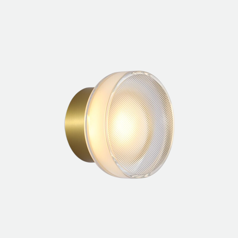 LED Wall Lamp Glass and Aluminum Light Plexy glass designer wall lamp modern