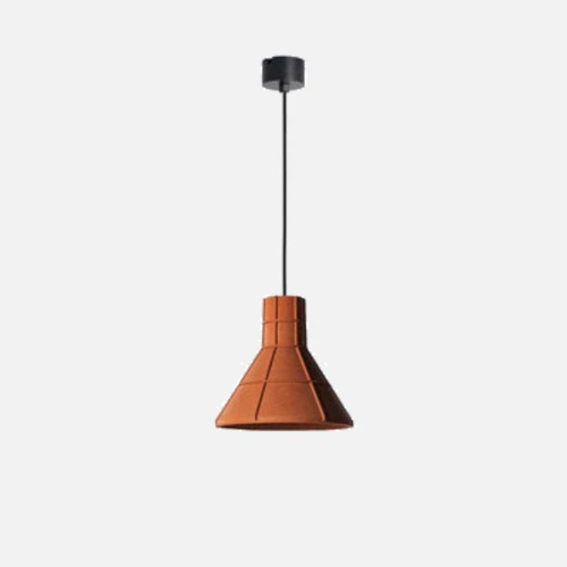 LED Industrial Style Cement Orange Hanging Light