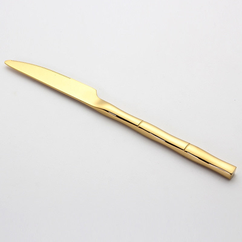 stainless steel gold butter knife