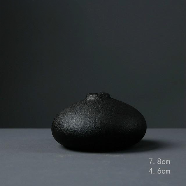 Black Textured Ceramic for Modern Home Decor and Office