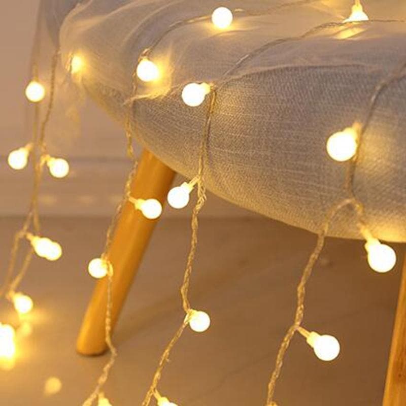 33'' Indoor LED 100 - Bulb Globe String Light, Fairy String Lights