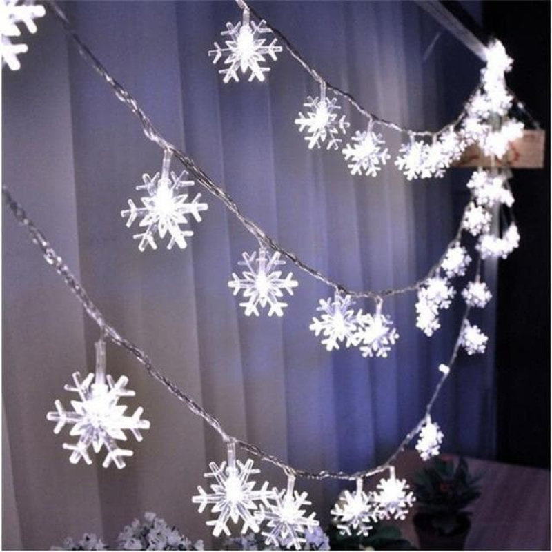 Fairy LED Lights Battery and USB for Outdoors / Indoors 5M 10M snowflakes string