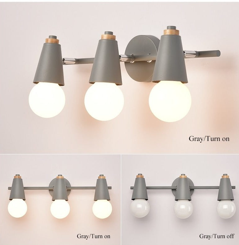 three light grey wall lamp sconce trendy