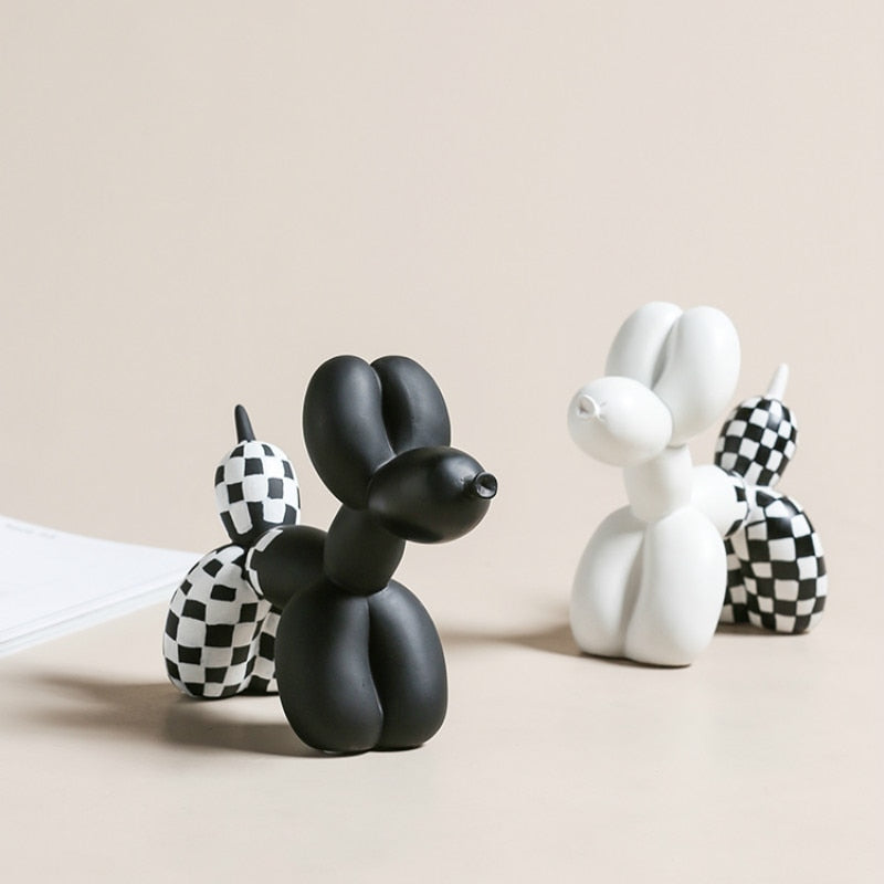 Deluxe Black & White Balloon Dog - Letifly