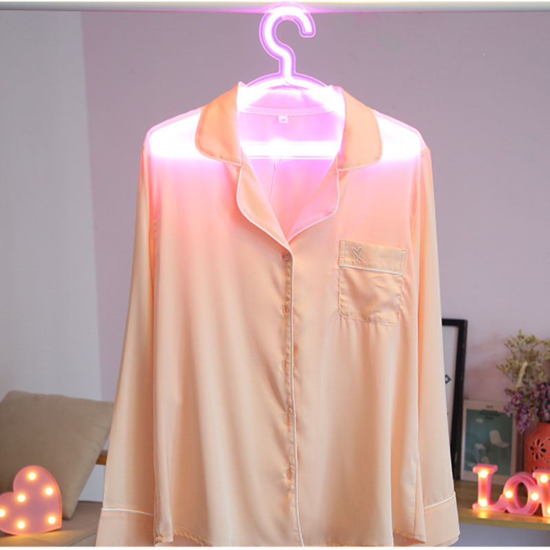 neon usb LED light pink  clothes hanger