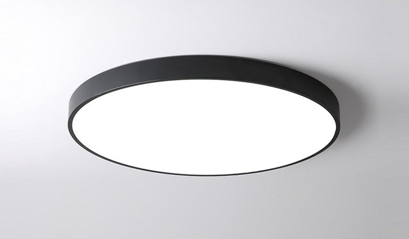 round pvc monochrome ceiling LED lamp