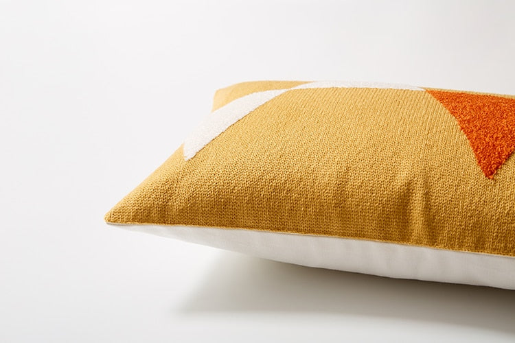 Modern Geometric Lumbar Pillow 12x20 inch