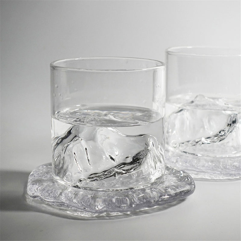 Round Semi-Transparent Melting Ice Design Coaster