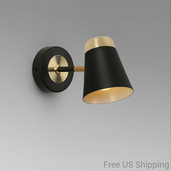 Luxury LED Warm White Light Color in Black and Golden Wall Lamp 