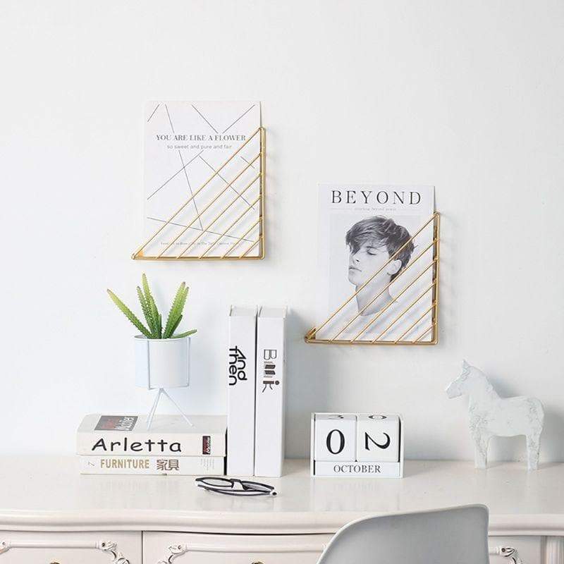 nordic-style-geometric-shape-golden-iron-storage-rack-hook-type-wall-handing-storage-office-home-oragnizer-decor-for-magazine