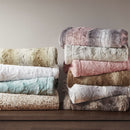 Zuri Oversized Faux Fur Throw Blanket Luxurious Plush Soft Decorative Accent